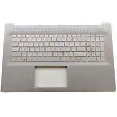 HP 17-CN 17-CP 17T-CN top case US toetsenbord - zilver - M50456-001 - licht