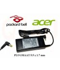 Acer, Packard Bell laptop oplader 19v, 4.74a - 5.5 x 1.7 mm