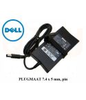 Dell laptop oplader 19.5v, 4.62a - 7.4 x 5.0 mm met pin