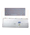 Sony SVE11 series laptop toetsenbord, US - wit - roze frame