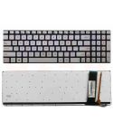 Asus N56 series laptop toetsenbord, US - zilver - zonder frame - met licht