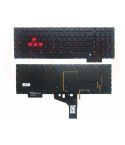 Hp Omen 17-an series laptop toetsenbord, US - zwart - met licht