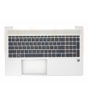 HP Probook 450 G8 455 G8 top case toetsenbord US - zilver - M21740-001 - licht