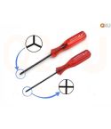 Tri-wing en kruis schroevendraaier set