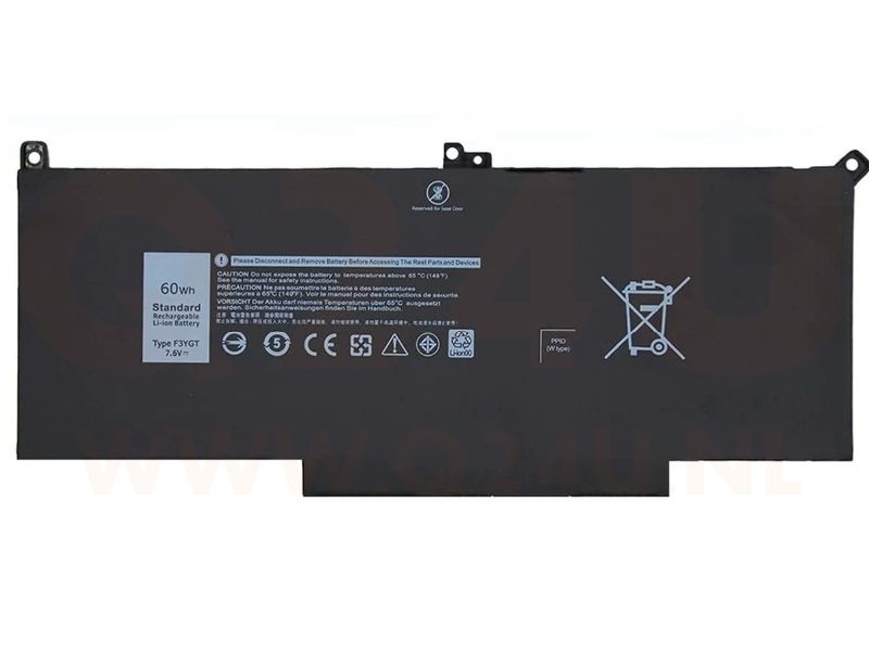 Dell Latitude 7290 7390 7490 accu, 7.6v 7500 mAh - 0F3YGTY