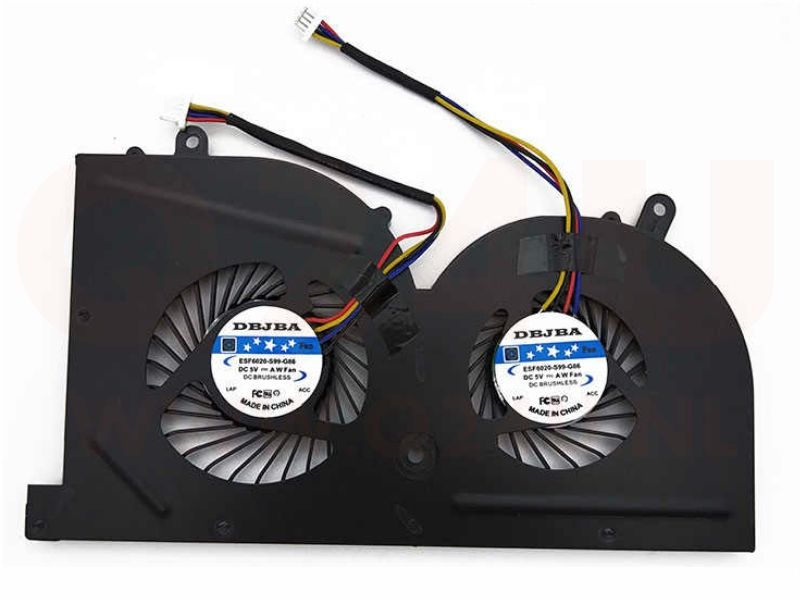 MSI GS63VR GS73VR Stealth Pro GPU koeler - BS5005HS-U2L1 - 2x 4 pin