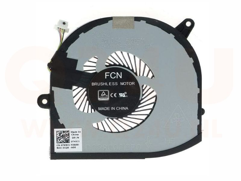 Dell XPS 15 9570 Precision 5530 M5530 series CPU koeler - 0TK9J1 - 4 pin