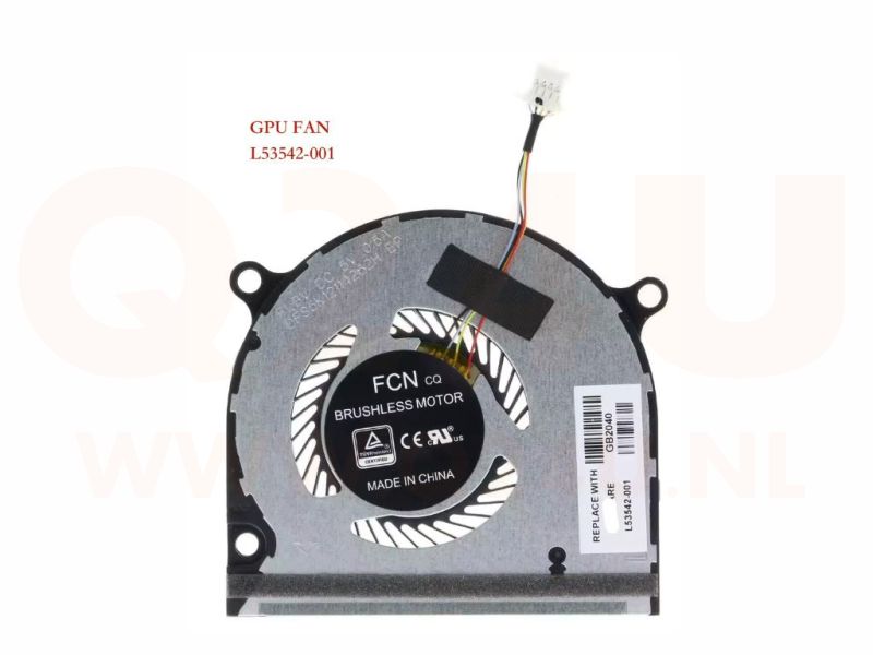 HP Envy X360 15-DS 15-DR 15M-DR 15M-DS GPU koeler - L53542-001 - 4 pin