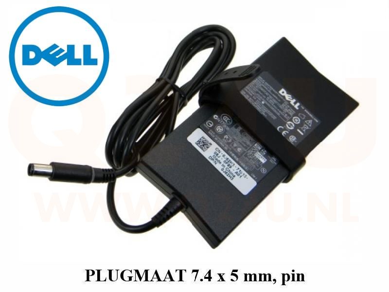 Dell laptop oplader 19.5v, 4.62a - 7.4 x 5.0 mm met pin