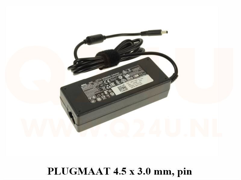 Q24U - OEM, Dell laptop oplader 19v, 3.3a - 4.5 x 3.3 mm met pin