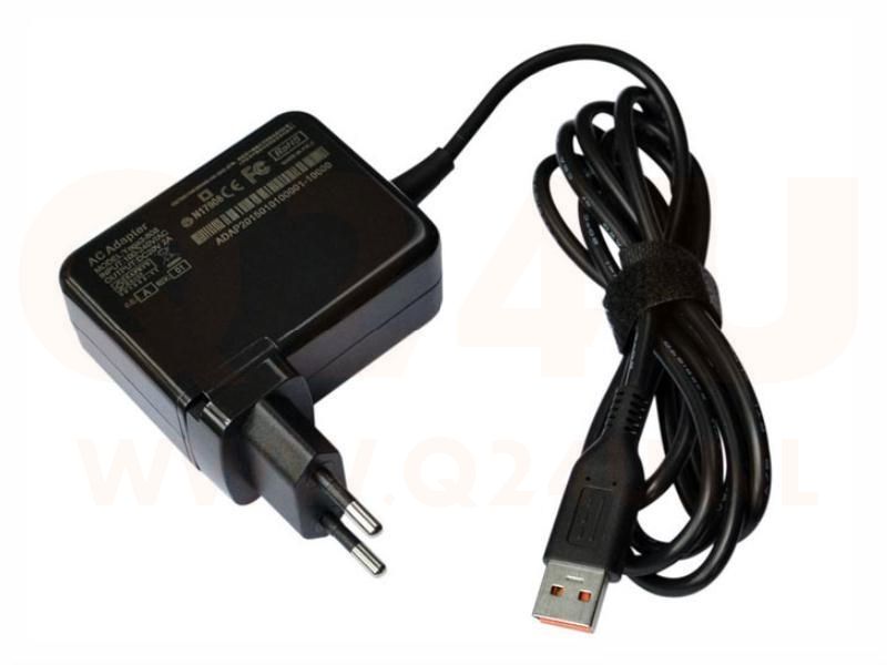 Q24U - OEM, Lenovo laptop oplader 20v, 2a - 40 watt, USB