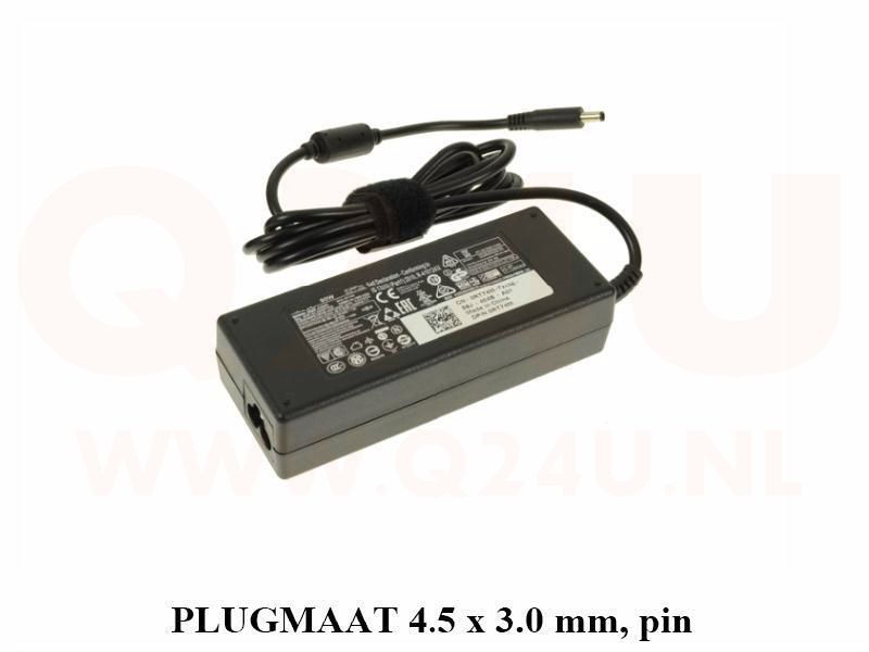 Q24U - OEM, Dell laptop oplader 19.5v, 4.62a - 4.5 x 3.0 mm met pin