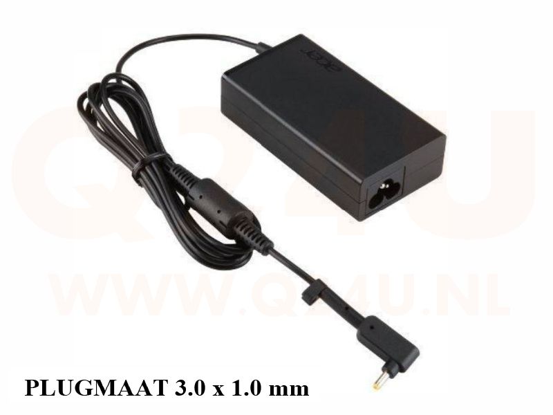 Q24U - OEM, Acer laptop oplader 19v, 2.37a 45 watt - 3.0 x 1.0 mm