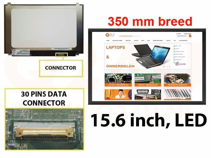 Scherm 15.6 inch, 1920 x 1080, NV156FHM-N49 V8.2 - Mat - 350 mm breed