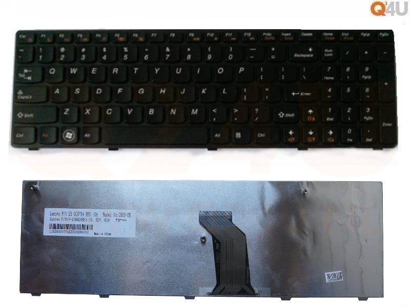 Lenove G560 G565A G565 Series laptop toetsenbord, US - zwart