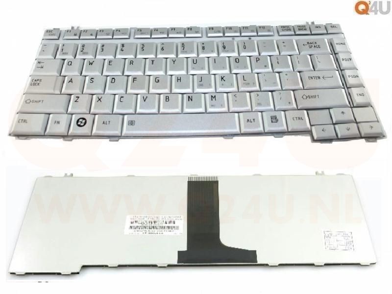 Toshiba Portege M900 Satellite U500 series laptop toetsenbord, US - zilver