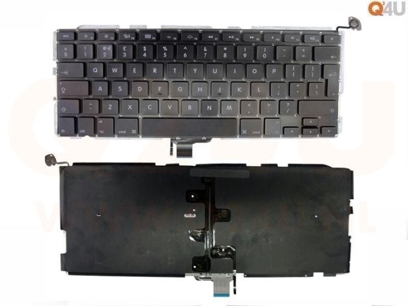 Apple MacBook Pro A1278 series laptop toetsenbord, NL - UK - zwart