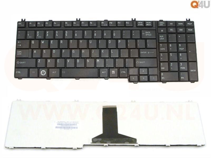 Toshiba Tecra A11 series laptop toetsenbord, US - zwart