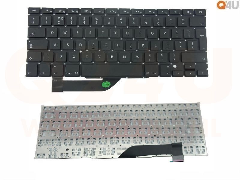 Apple MacBook Pro A1398 series laptop toetsenbord, NL - UK - zwart