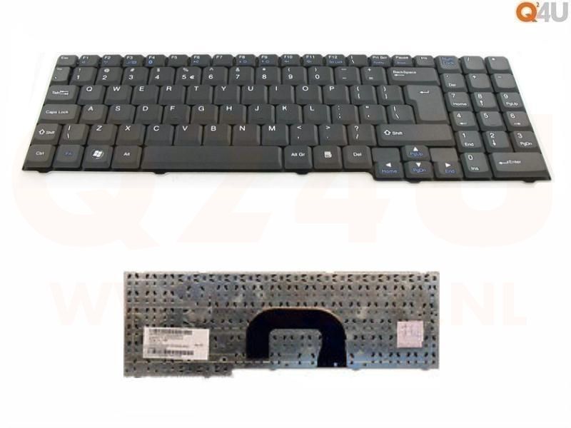 Packard Bell MB55 MB65 MB66 MB68 MB85 MB87 MB88 MB89 series laptop toetsenbord, US - zwart