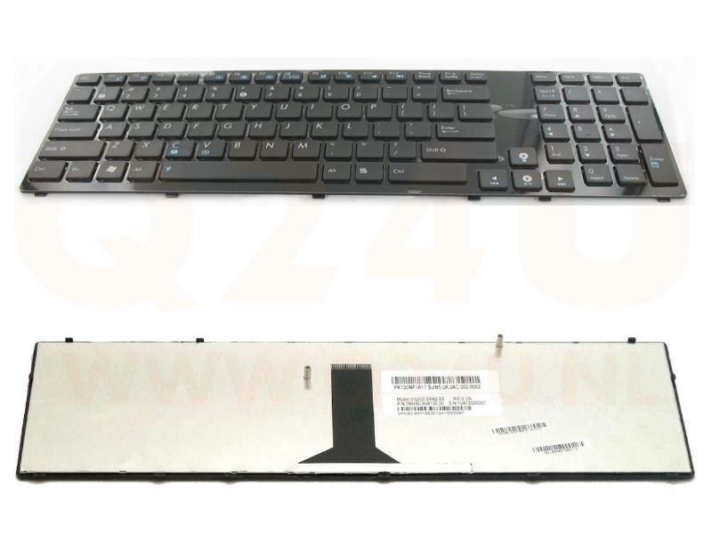Asus A93S A93SV K93SM K93SV K95VM series laptop toetsenbord, US - zwart