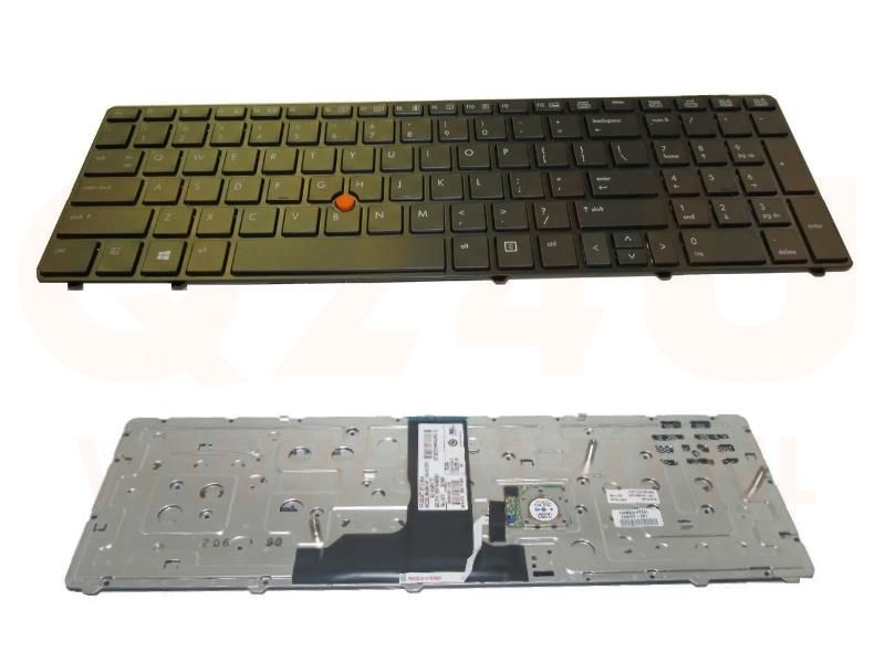 HP EliteBook 8760P 8760W 8770W laptop toetsenbord, US - zwart - zonder licht