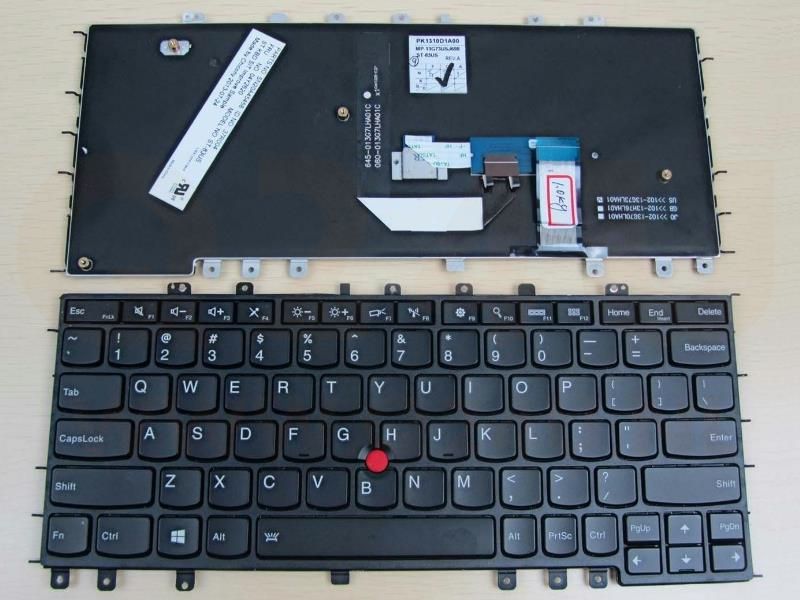 Lenovo ThinkPad S1 Yoga 20CD series laptop toetsenbord, US - zwart - met licht en pointer