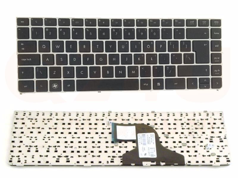 HP Probook 4330s 4331s series laptop toetsenbord, US - zwart - zilver frame