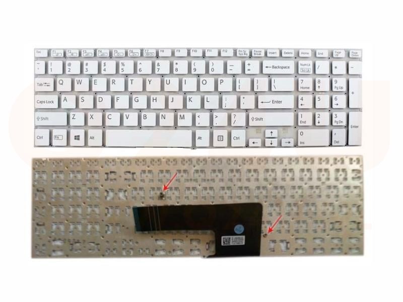 Sony Vaio SVF-15 series laptop toetsenbord, US - wit