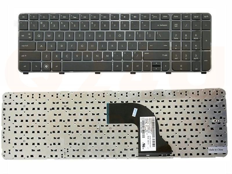 HP Envy DV7-7000 7200 7300 series laptop toetsenbord, US - zwart - zonder licht - met frame