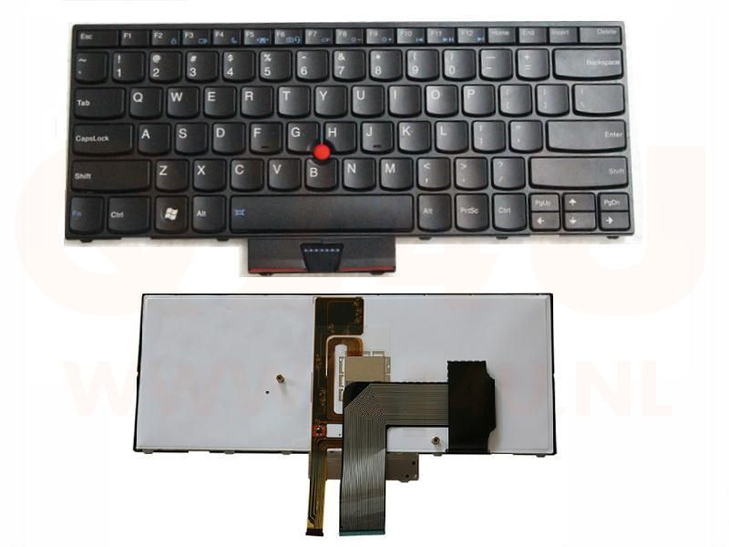 Lenovo X1 (1291-27u) series laptop toetsenbord, US - zwart - met licht en pointer