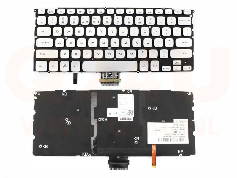 Dell XPS 15Z L511z series laptop toetsenbord, US - zilver - met licht