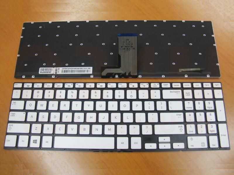 Samsung ATIV Book 6 NP670 NP700 laptop toetsenbord, US - zilver - met licht