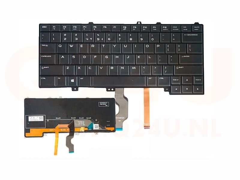 Dell Alienware M13X M15X R2 R3 R4 series laptop toetsenbord, US - zwart - met licht