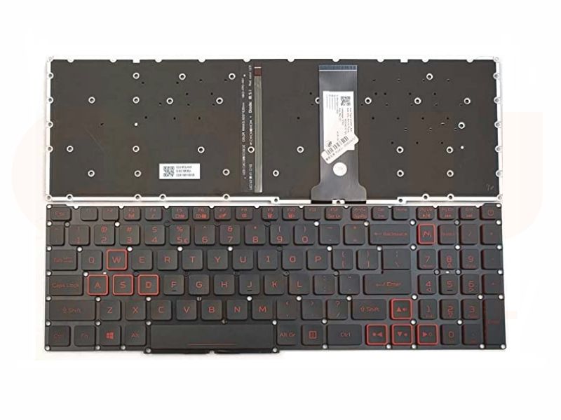 Acer Nitro 5 AN517-51 series laptop toetsenbord RED letters - met licht - PK132K11A00