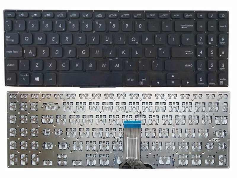 Asus S5300 Y5100 X530 VivoBook S15 K530 series US toetsenbord - zonder licht - zwart