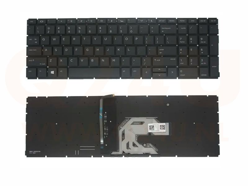 HP Probook 450 455 455R G6 450 455 455R G7 - US toetsenbord - met licht