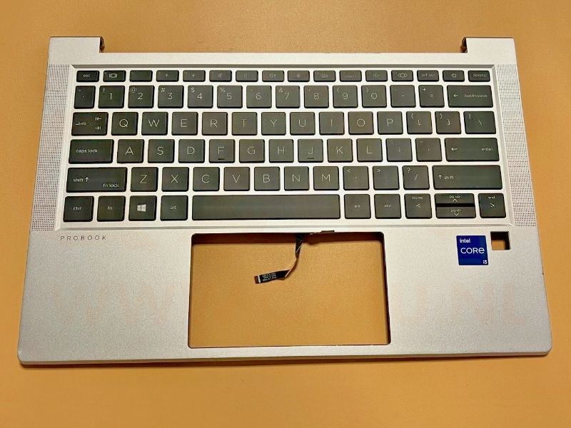 HP Probook 430 G8 - top case - US toetsenbord - zilver - met licht - M49527-001