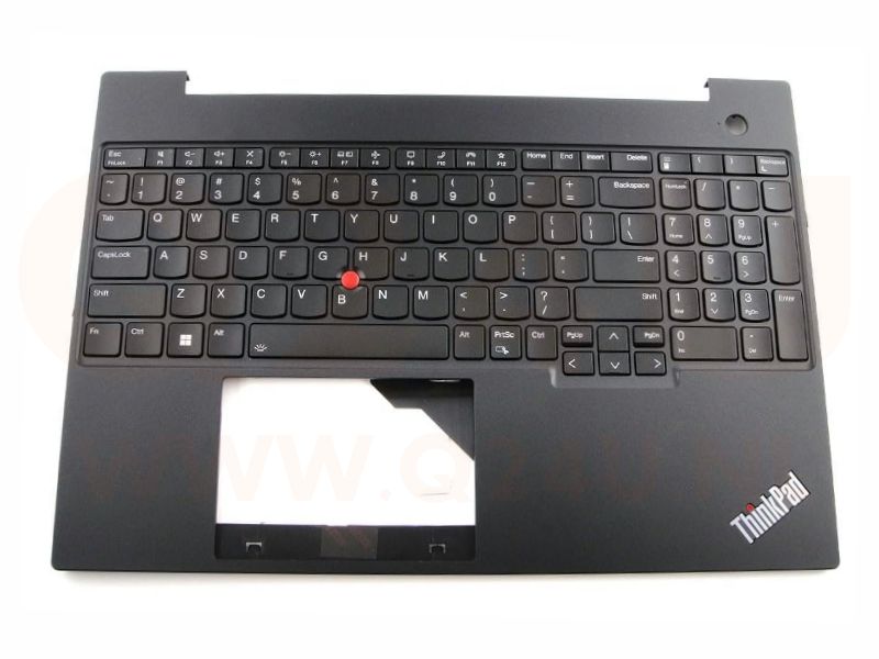 Lenovo ThinkPad E16 Gen 1 top case QWERTY toetsenbord - met licht - 5M11J05729