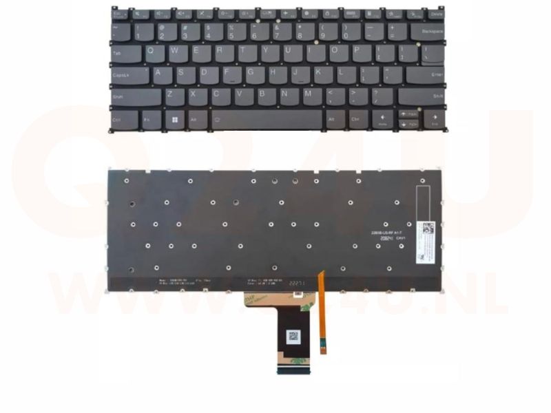 Lenovo Ideapad Slim 3 14IRU8 14ABR8 14AMN8 14IAH8 US qwerty toetsenbord - met licht