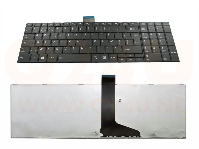 Toshiba Satellite C850 C870 C850 C870 series laptop toetsenbord, BE AZERTY - zwart