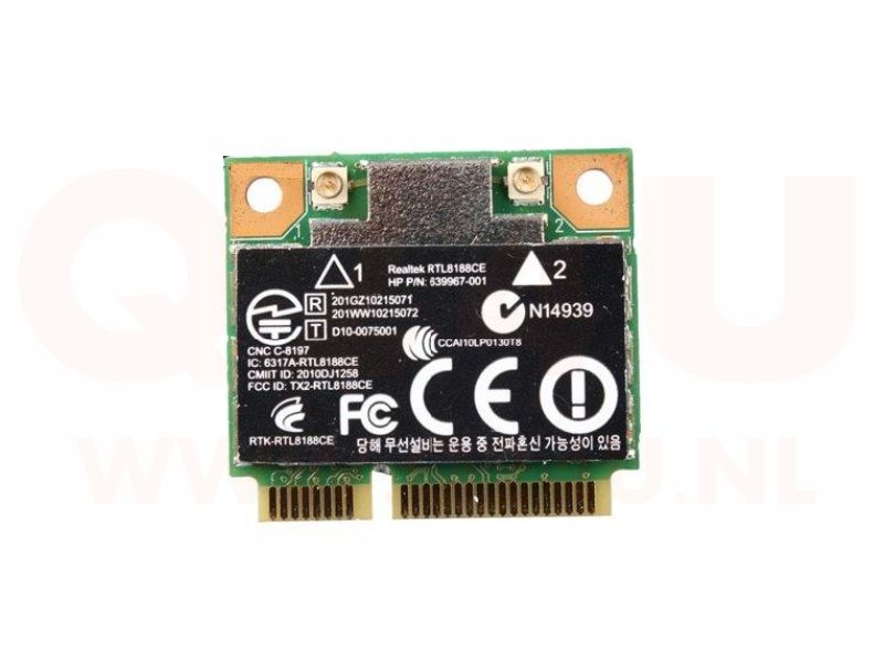 Realtek RTL8188CE Mini PCI-E Wireless/Wifi Card voor Hp 640926-001