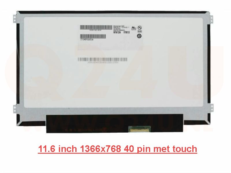 11,6 inch touchscreen voor laptop, res 1366 - 768 - B116XAK01.0 HW2A
