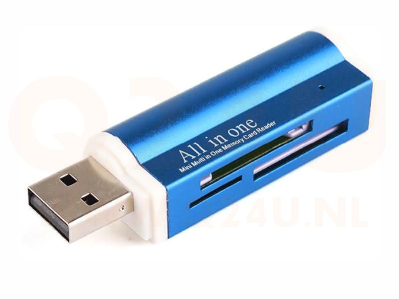 Mini USB 2.0, 4 in 1 geheugenkaartlezer