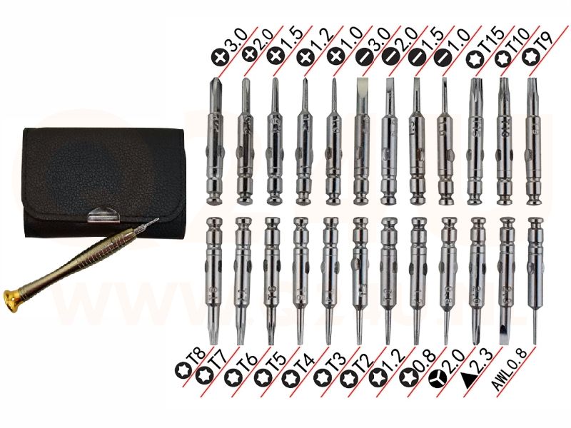 25 in 1 torx precisie schroevendraaierset