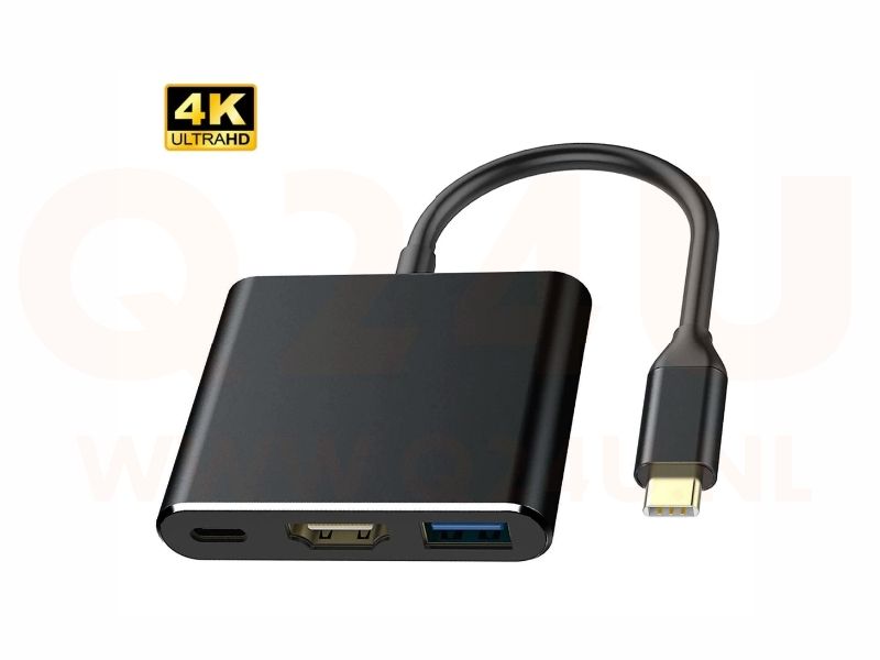 USB-C naar HDMI, USB 3.0, USB-C adapter