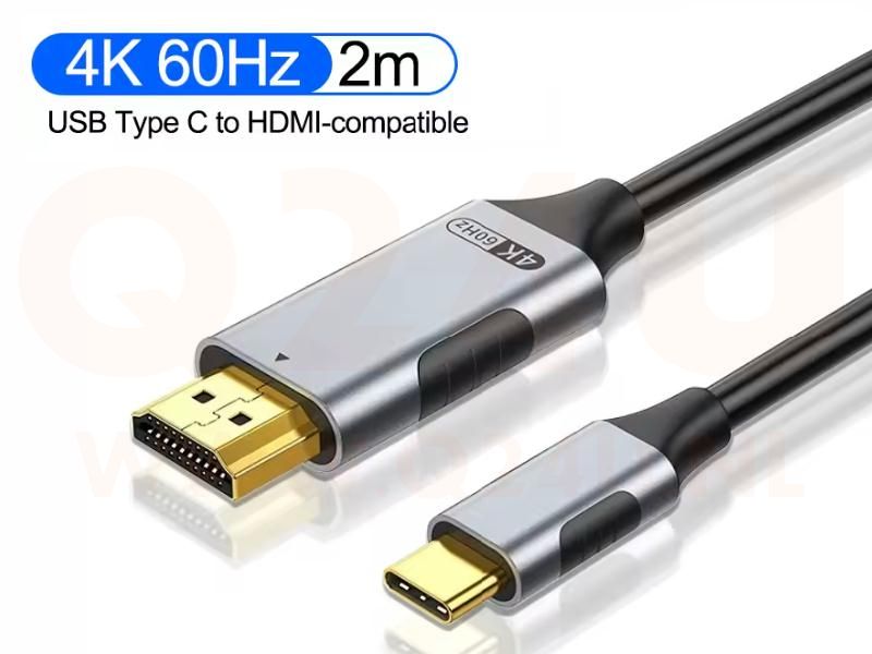 USB-C naar HDMI kabel 4K 60Hz 2 meter - geschikt voor Android en IOS