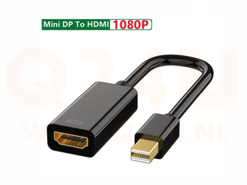 Mini DisplayPort naar HDMI Adapter – Mini DP Male naar HDMI Female – 1080P