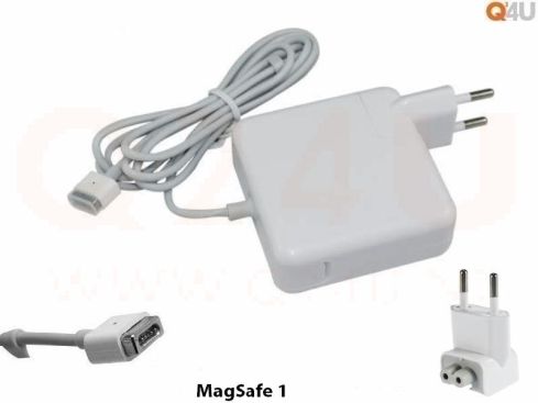Q24U - OEM, Apple laptop oplader 18.5v, 4.6a - MagSafe 1 - square
