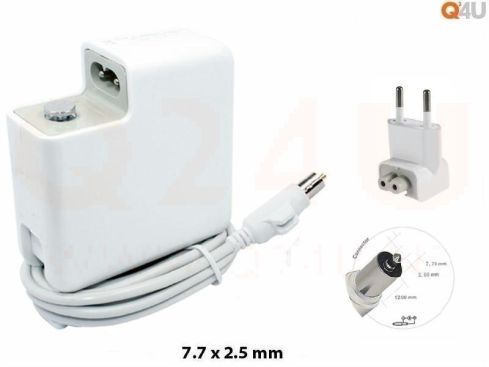 Q24U - OEM, Apple laptop oplader 24.5v, 2.65a - 7.7 x 2.5 mm - square